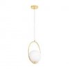 Złota lampa wisząca okrąg 35cm nowoczesna uniwersalna minimalistyczna COSTA ROUND DP0001A-350R Step Into Design